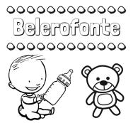 Divertidos dibujos de nombres: peluche y bebé