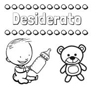 Divertidos dibujos de nombres: peluche y bebé