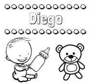 Divertidos dibujos de nombres: peluche y bebé