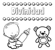 Divertidos dibujos de nombres: peluche y bebé