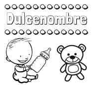 Divertidos dibujos de nombres: peluche y bebé