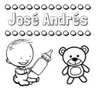 Divertidos dibujos de nombres: peluche y bebé