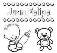 Divertidos dibujos de nombres: peluche y bebé