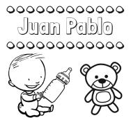 Divertidos dibujos de nombres: peluche y bebé