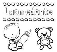 Divertidos dibujos de nombres: peluche y bebé
