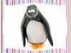 Pingüino de plastilina. Animales del mar