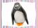 Pingüino de plastilina. Animales del mar