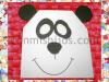 Antifaz de oso panda. Manualidades de Carnaval para niños