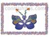 Antifaz de mariposa. Máscaras de fantasía para Carnaval