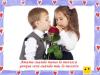 Frases de amor. Imagen de niños con una rosa