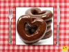 Recetas dulces para niños. Donuts de corazón con chocolate