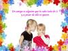 Amigas con un secreto. Frases de amistad para niños