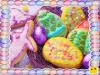 Decoración de galletas de Pascua. Huevos de colores