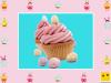 Decoración de muffins de Pascua. Crema de fresa