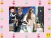 Los actores Brad Pitt y Angelina Jolie con sus hijos mellizos