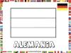 Bandera de Alemania. Dibujos de banderas para pintar