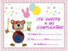 Propuestas de invitaciones de cumpleaños para niños con el Oso Traposo