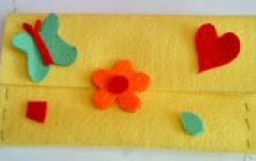 Bolsita decorada o estuche para joyas