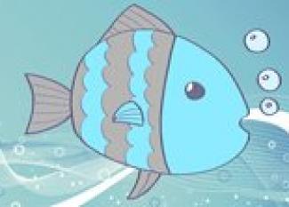 Cómo dibujar un pez. Dibujos infantiles de animales marinos