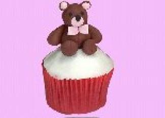 Vídeo de cómo decorar un cupcake con osito de peluche