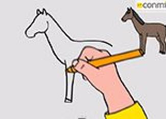 Cómo dibujar un caballo. Dibujos para niños