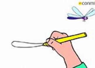 Cómo dibujar una libélula. Dibujos para niños