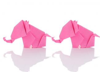 Cómo hacer un elefante origami fácil