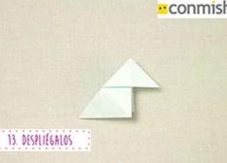 Cómo hacer una pajarita en Origami