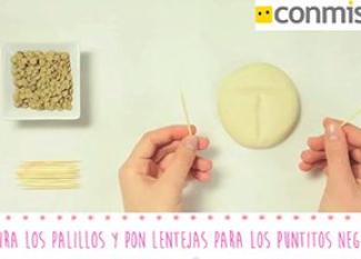 Cómo hacer una mariquita de pasta de sal