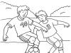 Partido de fútbol: dibujo para colorear e imprimir