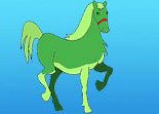 El caballo verde, canción divertida para niños