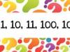 Binarios. Series de números para aprender matemáticas