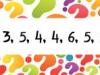Letras de los números en inglés. Serie matemática para niños