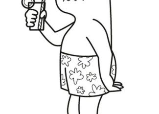 Poción mágica: dibujo para colorear e imprimir