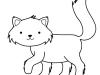 Gatito: dibujo para colorear e imprimir