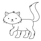 Gatito: dibujo para colorear e imprimir