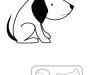 Perro sin sus juguetes: dibujo para colorear e imprimir