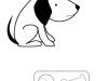 Perro sin sus juguetes: dibujo para colorear e imprimir