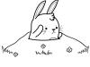 Conejito: dibujo para colorear e imprimir