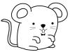 Ratoncito: dibujo para colorear e imprimir