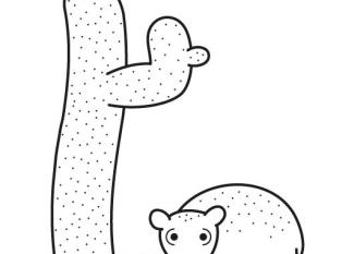 Extraño barbero: dibujo para colorear e imprimir