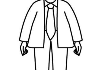 Payaso sin su traje: dibujo para colorear e imprimir