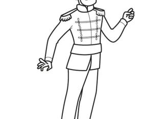 Príncipe enamorado: dibujo para colorear e imprimir