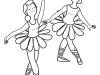 Bailarinas de ballet: dibujo para colorear e imprimir