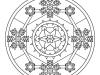 Mandala de invierno: dibujo para colorear e imprimir