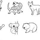 Animales de la sabana: dibujo para colorear e imprimir