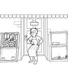 Verdulería: dibujo para colorear e imprimir