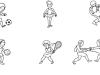 Deportes: dibujos para colorear e imprimir