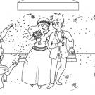 Una bonita boda: dibujos para colorear e imprimir