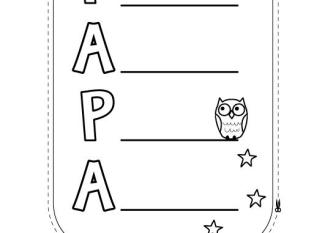 Dibujo para papá: dibujo para colorear e imprimir